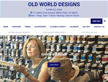 Tablet Screenshot of oldworlddesigns.com
